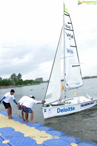 4th Monsoon Regatta Sailing Championship at Hussainsagar, Hyderabad Day 1 Photos