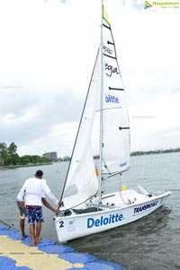 4th Monsoon Regatta Sailing Championship at Hussainsagar, Hyderabad Day 1 Photos