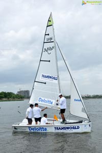 4th Monsoon Regatta Sailing Championship at Hussainsagar, Hyderabad Day 1 Photos