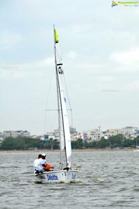 4th Monsoon Regatta Sailing Championship at Hussainsagar, Hyderabad Day 1 Photos