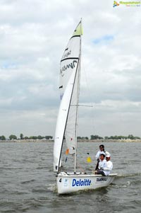 4th Monsoon Regatta Sailing Championship at Hussainsagar, Hyderabad Day 1 Photos