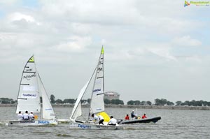 4th Monsoon Regatta Sailing Championship at Hussainsagar, Hyderabad Day 1 Photos