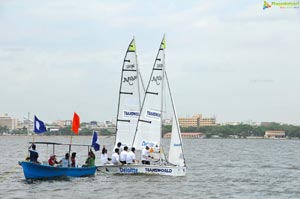 4th Monsoon Regatta Sailing Championship at Hussainsagar, Hyderabad Day 1 Photos