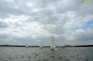 4th Monsoon Regatta Sailing Championship at Hussainsagar, Hyderabad Day 1 Photos