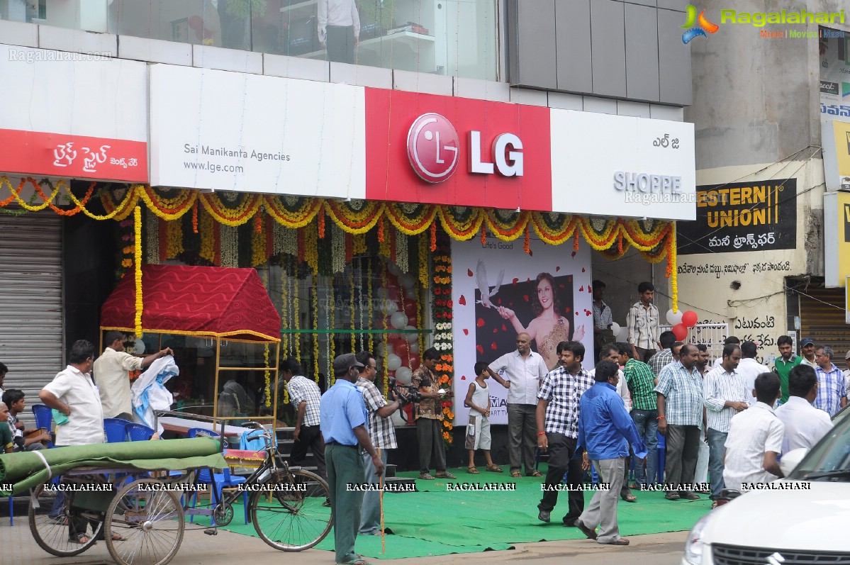 Swetha Basu Prasad launches LG Showroom at Bhimavaram