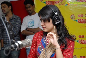 Manoj Manchu and Deeksha Seth at Radio Mirchi