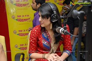 Manoj Manchu and Deeksha Seth at Radio Mirchi