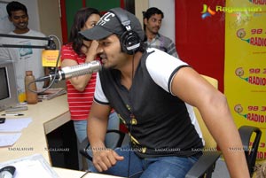 Manoj Manchu and Deeksha Seth at Radio Mirchi