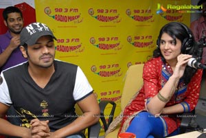 Manoj Manchu and Deeksha Seth at Radio Mirchi