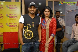 Manoj Manchu and Deeksha Seth at Radio Mirchi