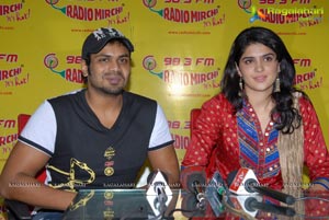 Manoj Manchu and Deeksha Seth at Radio Mirchi