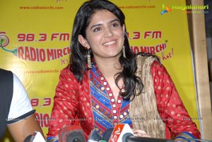 Manoj Manchu and Deeksha Seth at Radio Mirchi