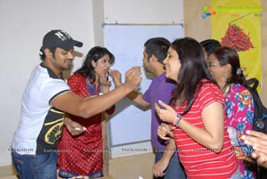 Manoj Manchu and Deeksha Seth at Radio Mirchi