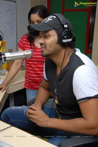 Manoj Manchu and Deeksha Seth at Radio Mirchi