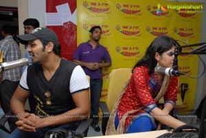 Manoj Manchu and Deeksha Seth at Radio Mirchi