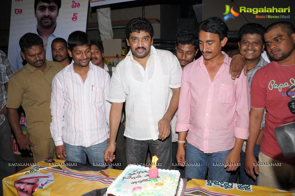 Vijayawada Fans celebrates Nara Rohith 2012 Birthday