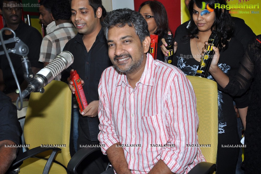 Rajamouli at Hyderabad Radio Mirchi