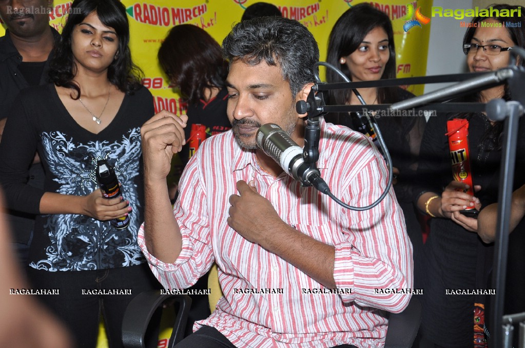 Rajamouli at Hyderabad Radio Mirchi