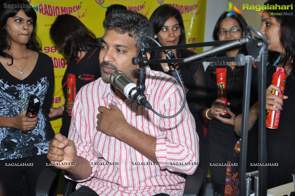 Rajamouli at Hyderabad Radio Mirchi