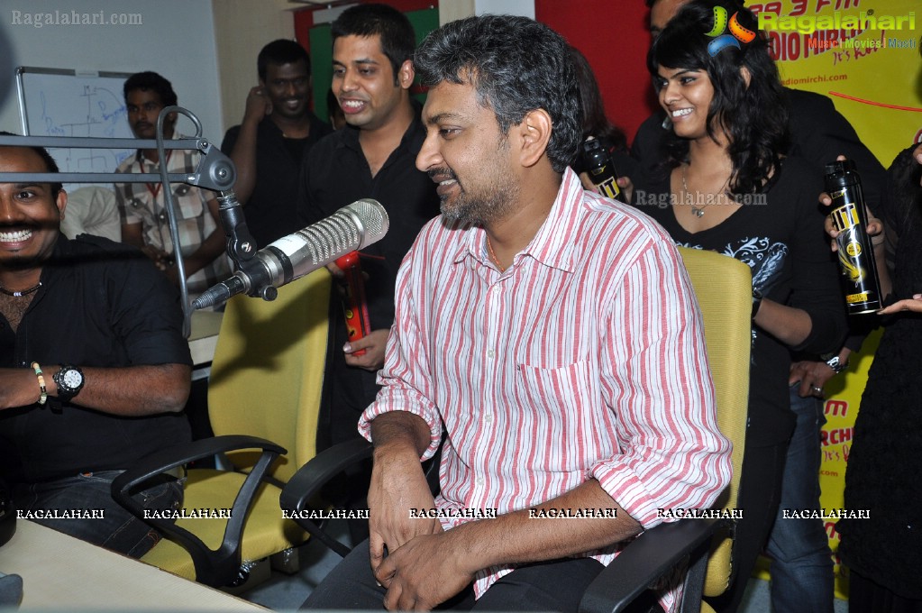 Rajamouli at Hyderabad Radio Mirchi