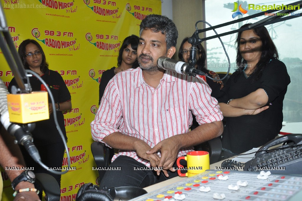 Rajamouli at Hyderabad Radio Mirchi