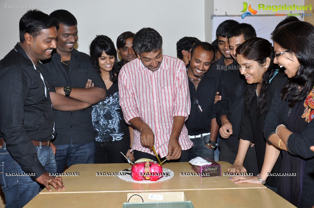 Rajamouli at Hyderabad Radio Mirchi