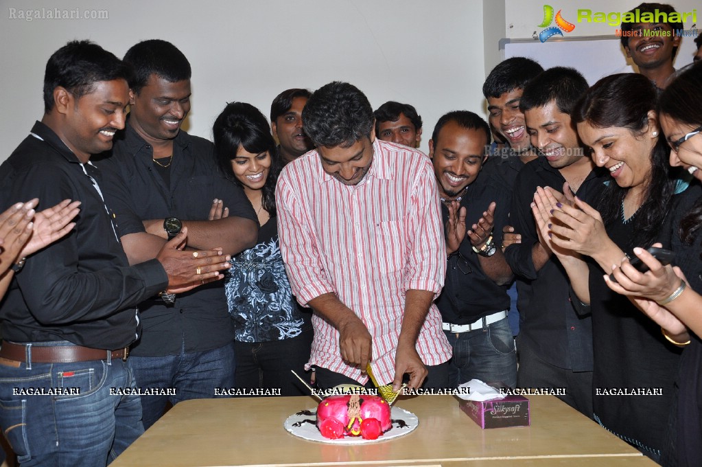 Rajamouli at Hyderabad Radio Mirchi