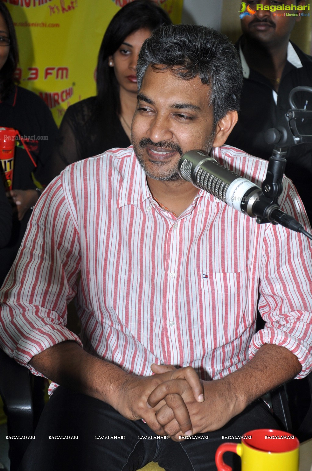 Rajamouli at Hyderabad Radio Mirchi