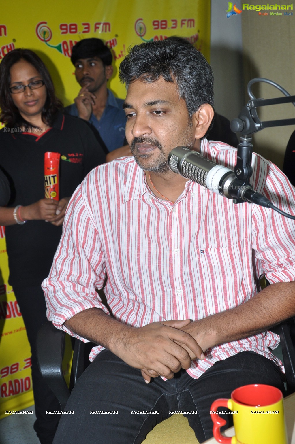 Rajamouli at Hyderabad Radio Mirchi