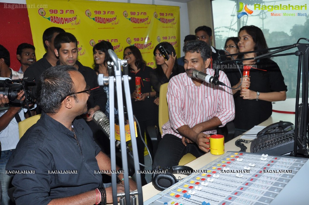 Rajamouli at Hyderabad Radio Mirchi