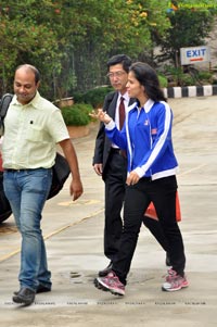 Top Ramen Felicitates Saina Nehwal Photos