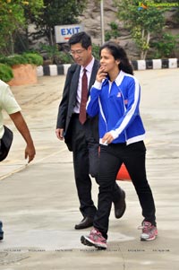 Top Ramen Felicitates Saina Nehwal Photos