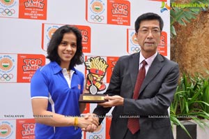 Top Ramen Felicitates Saina Nehwal Photos