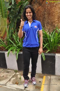 Top Ramen Felicitates Saina Nehwal Photos