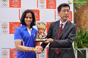 Top Ramen Felicitates Saina Nehwal Photos