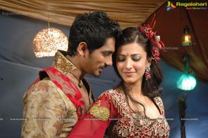 Anaganaga O Dheerudu Shruti Haasan Siddharth Romantic Photos