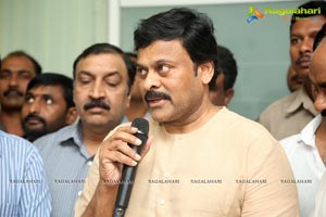 KL Narayana gives 10 Lakhs Check to Chiranjeevi