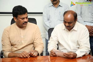 KL Narayana gives 10 Lakhs Check to Chiranjeevi