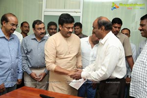 KL Narayana gives 10 Lakhs Check to Chiranjeevi