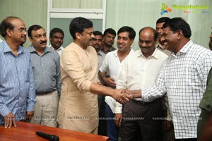 KL Narayana gives 10 Lakhs Check to Chiranjeevi