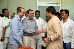 KL Narayana gives 10 Lakhs Check to Chiranjeevi