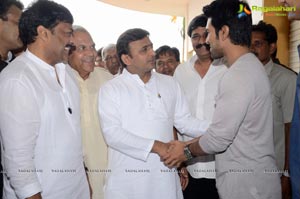 Chiranjeevi, Ram Charan meets Akhilesh Yadav