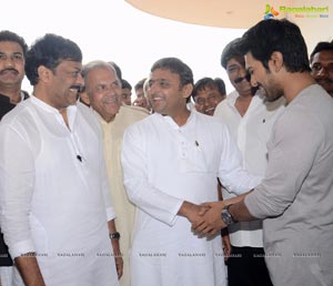 Chiranjeevi, Ram Charan meets Akhilesh Yadav