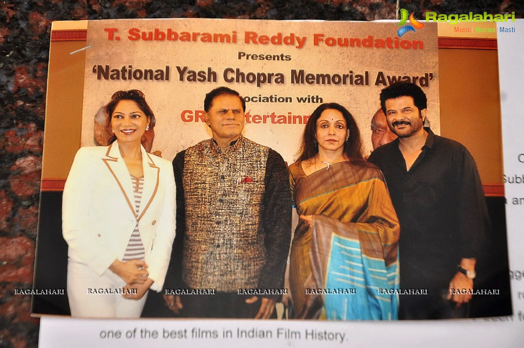 TSR National Yash Chopra Memorial Award 2013 Press Meet