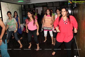 Gorgoeus Girls Zumba Session at Mozzarella Hyderabad