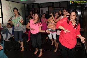 Gorgoeus Girls Zumba Session at Mozzarella Hyderabad