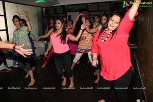 Gorgoeus Girls Zumba Session at Mozzarella Hyderabad