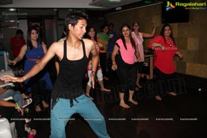 Gorgoeus Girls Zumba Session at Mozzarella Hyderabad