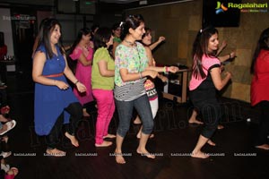 Gorgoeus Girls Zumba Session at Mozzarella Hyderabad