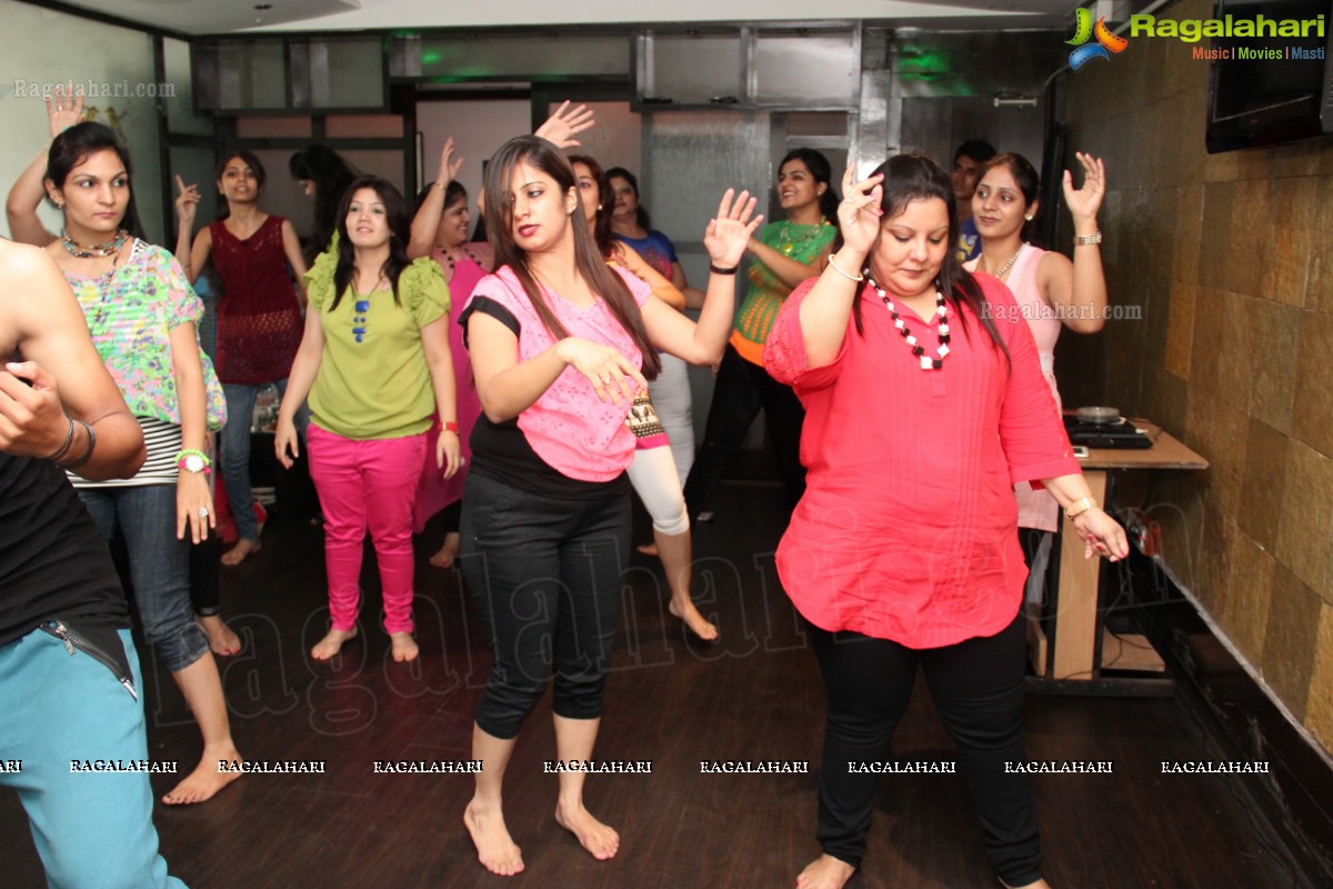 Gorgoeus Girls Club's Zumba Session at Mozzarella, Hyderabad